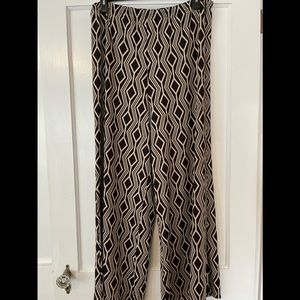 Geometric print palazzo pants